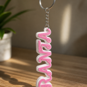 Personalized Name Keychain (3D Printed Custom Gift) Multi Colours