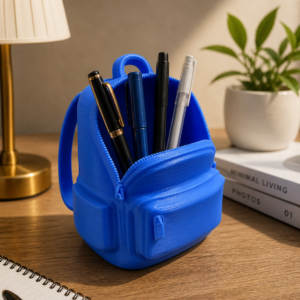 3D Printed Backpack Pen Holder | Stylish Desk Organizer (Premium Quality)