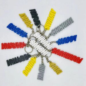 Personalized Name Keychain (3D Printed Custom Gift) Single Colours